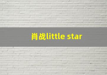 肖战little star